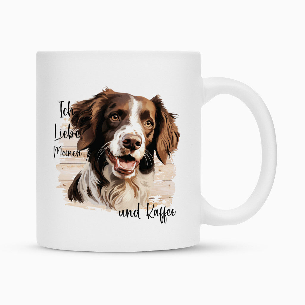 Tasse "Brittany Spaniel - Ich liebe..." Weiß – hunde-shirt.de