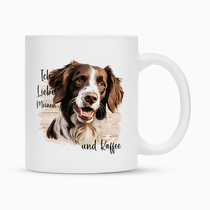 Tasse "Brittany Spaniel - Ich liebe..." Weiß – hunde-shirt.de
