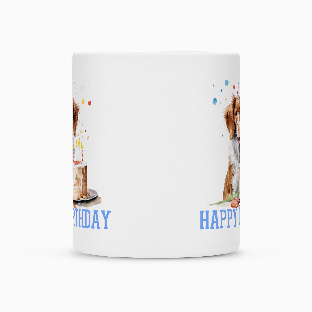 Tasse "Brittany Spaniel - Happy Birthday" – hunde-shirt.de