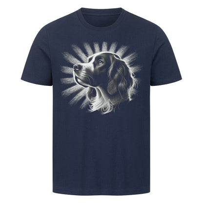 Premium T-Shirt "Brittany Spaniel - Shine" French Navy – hunde-shirt.de