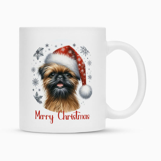 Tasse "Brüsseler Griffon - Merry Christmas" Weiß – hunde-shirt.de