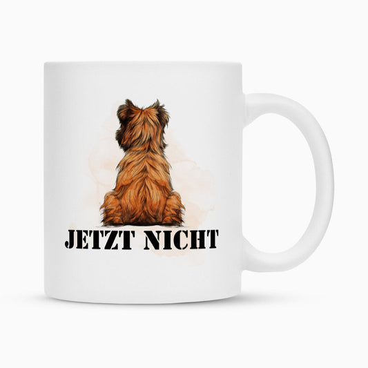 Tasse "Brüsseler Griffon - JETZT NICHT 2" Weiß – hunde-shirt.de