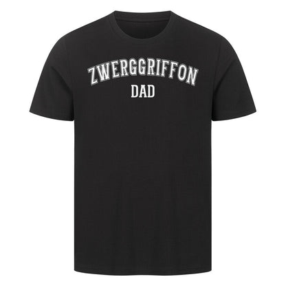 Premium T-Shirt "Brüsseler Griffon - DAD" Schwarz – hunde-shirt.de
