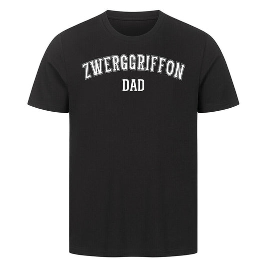 Premium T-Shirt "Brüsseler Griffon - DAD" Schwarz – hunde-shirt.de