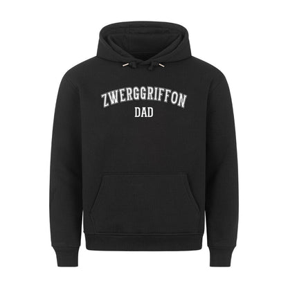 Premium Hoodie "Brüsseler Griffon - DAD" Schwarz – hunde-shirt.de