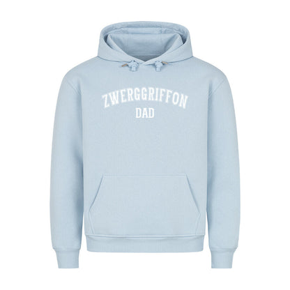 Premium Hoodie "Brüsseler Griffon - DAD" Babyblau – hunde-shirt.de