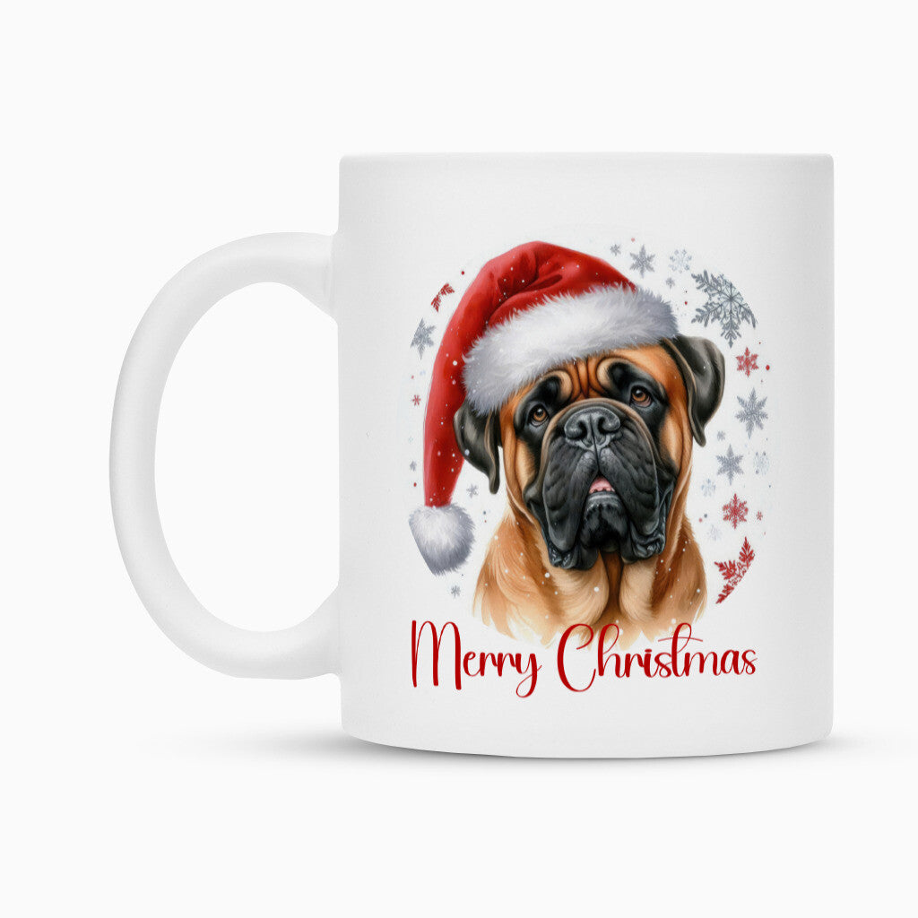Tasse "Bullmastiff - Merry Christmas" – hunde-shirt.de