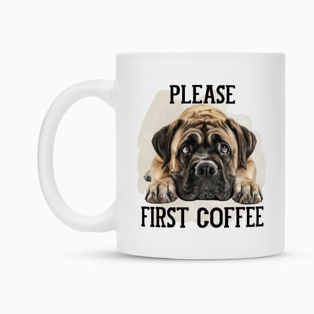 Tasse "Bullmastiff - Please first Coffee" – hunde-shirt.de