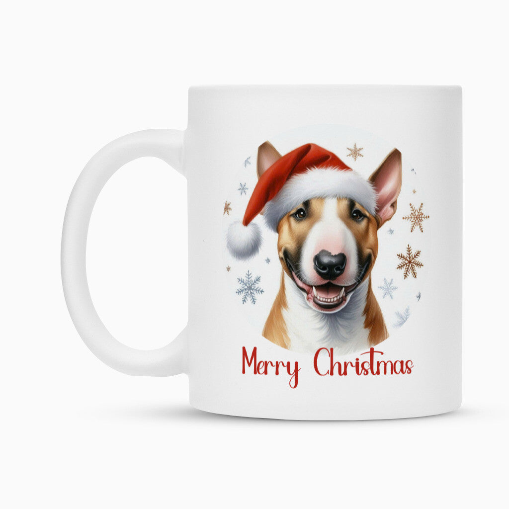 Tasse "Bullterrier - Merry Christmas" – hunde-shirt.de