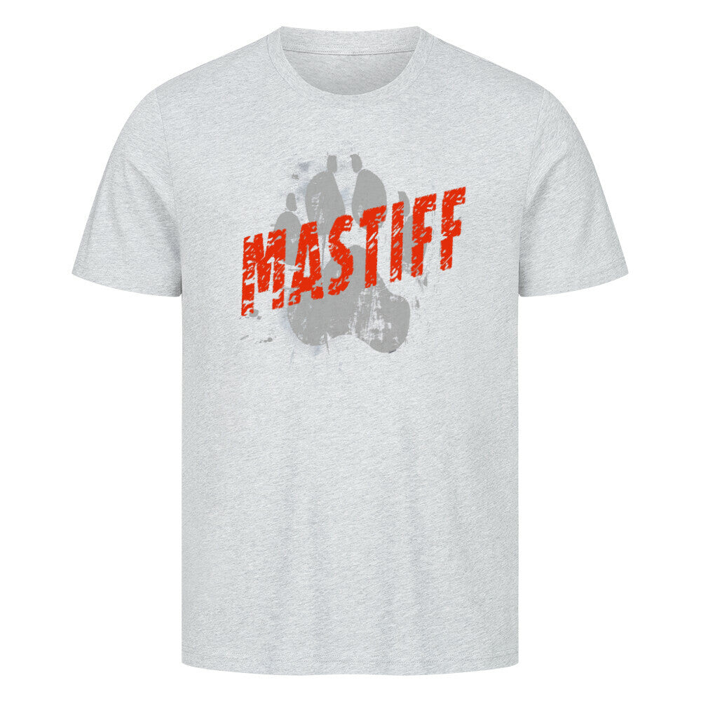 Premium T-Shirt "Bullmastiff - PAW" Heather Grey – hunde-shirt.de