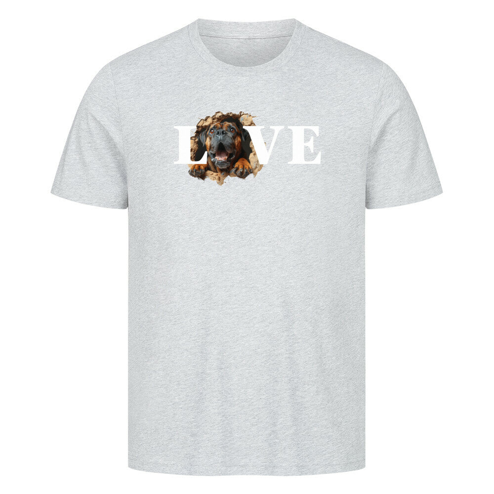 Premium T-Shirt "Bullmastiff - LOVE Heather Grey – hunde-shirt.de