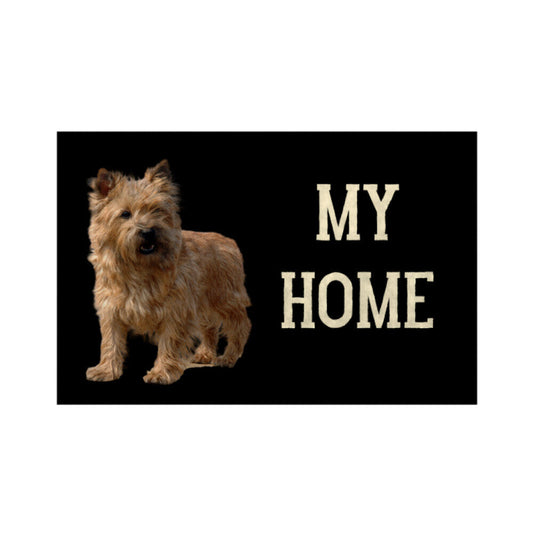 Fußmatte "Cairn Terrier - My Home" Weiß – hunde-shirt.de