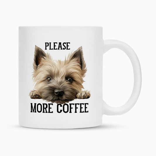 Tasse "Cairn Terrier - Please..." Weiß – hunde-shirt.de