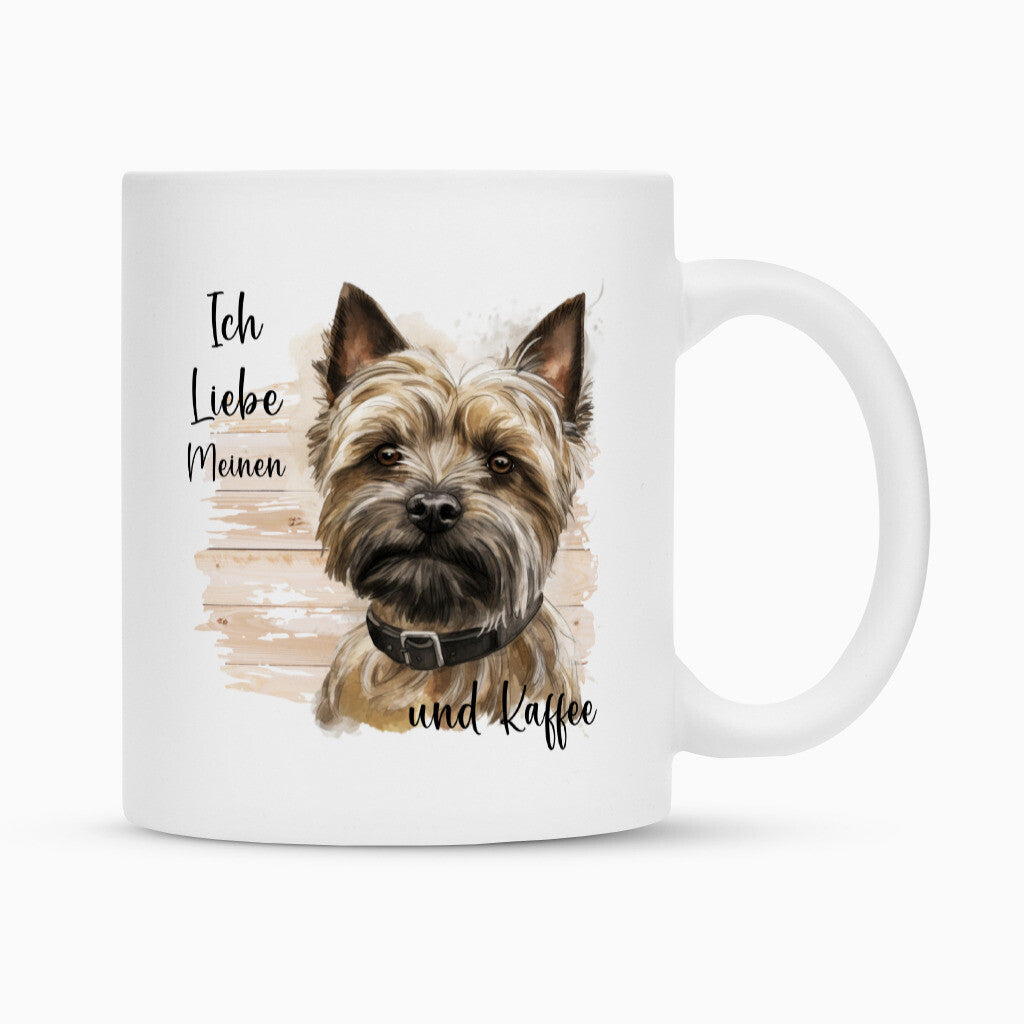 Tasse "Cairn Terrier - Ich liebe..." Weiß – hunde-shirt.de
