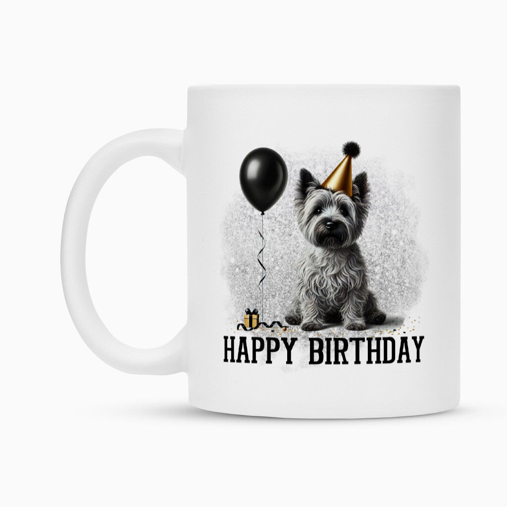 Tasse "Cairn Terrier - Happy Birthday" – hunde-shirt.de