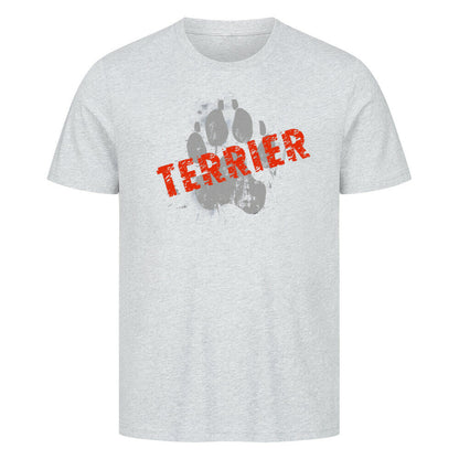 Premium T-Shirt "Cairn Terrier - PAW" Heather Grey – hunde-shirt.de