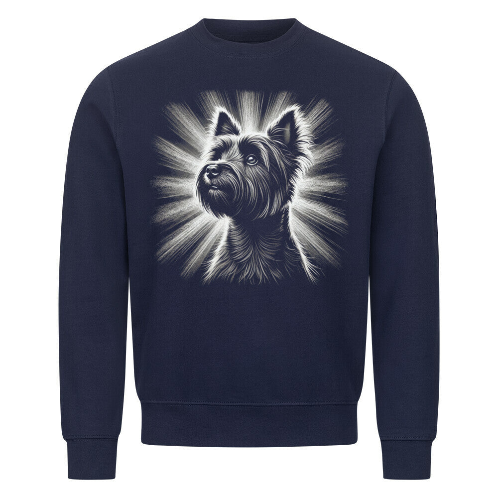 Premium Sweatshirt "Cairn Terrier - Shine" Navy Blue – hunde-shirt.de