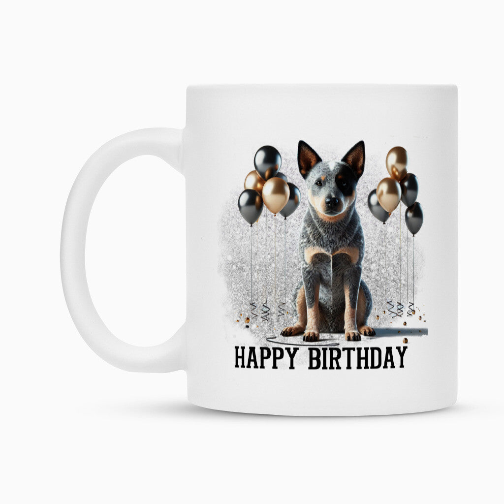 Tasse "Australian Cattle Dog - Happy Birthday" – hunde-shirt.de