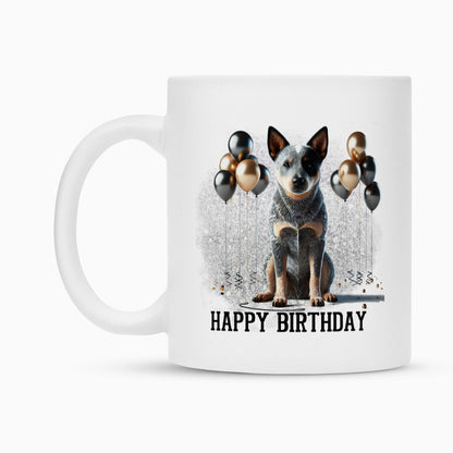 Tasse "Australian Cattle Dog - Happy Birthday" – hunde-shirt.de