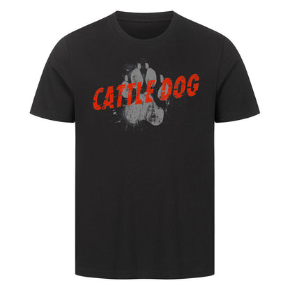 Premium T-Shirt "Australian Cattle Dog - PAW" Schwarz – hunde-shirt.de