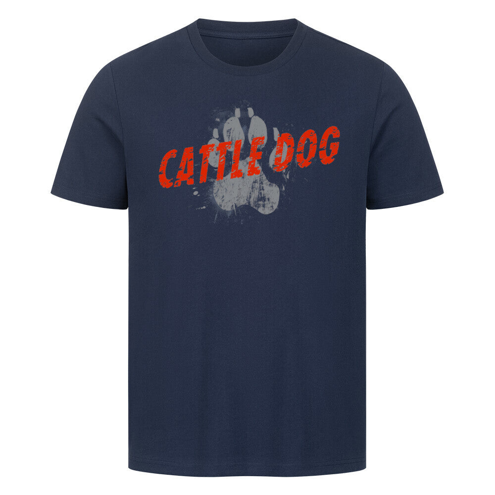 Premium T-Shirt "Australian Cattle Dog - PAW" French Navy – hunde-shirt.de
