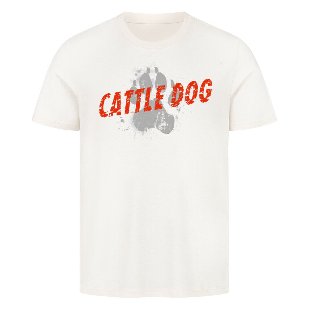Premium T-Shirt "Australian Cattle Dog - PAW" Natural Raw – hunde-shirt.de