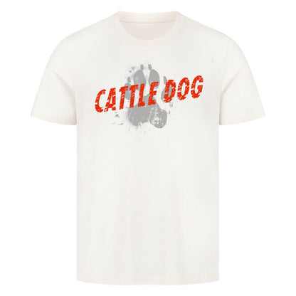 Premium T-Shirt "Australian Cattle Dog - PAW" Natural Raw – hunde-shirt.de