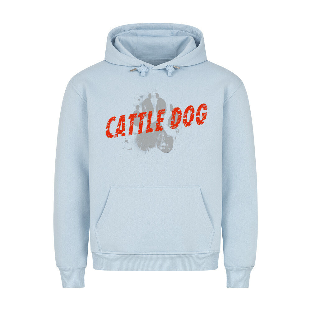 Premium Hoodie "Australian Cattle Dog - PAW" Babyblau – hunde-shirt.de