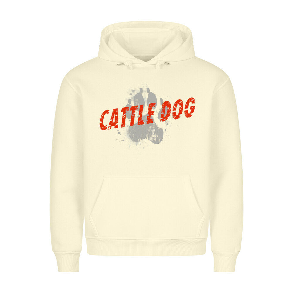 Premium Hoodie "Australian Cattle Dog - PAW" Beige – hunde-shirt.de