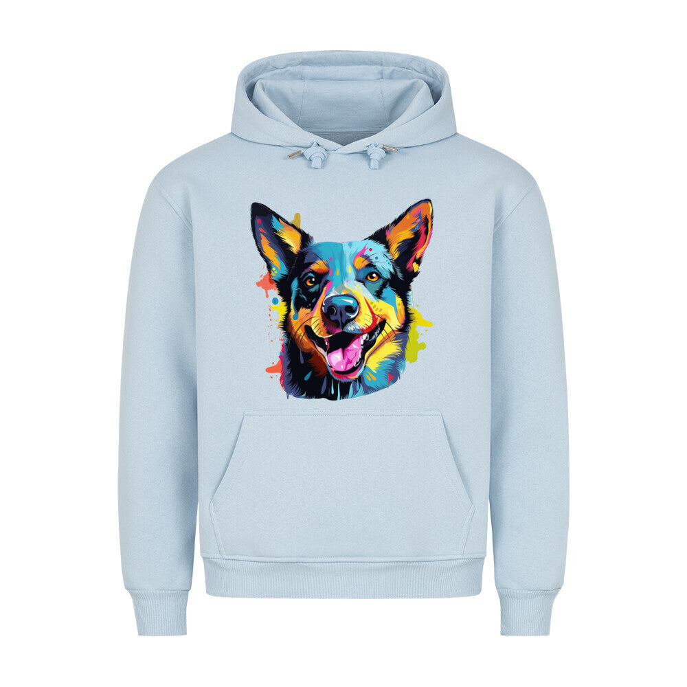 Premium Hoodie "Australian Cattle Dog - Splash" Babyblau – hunde-shirt.de