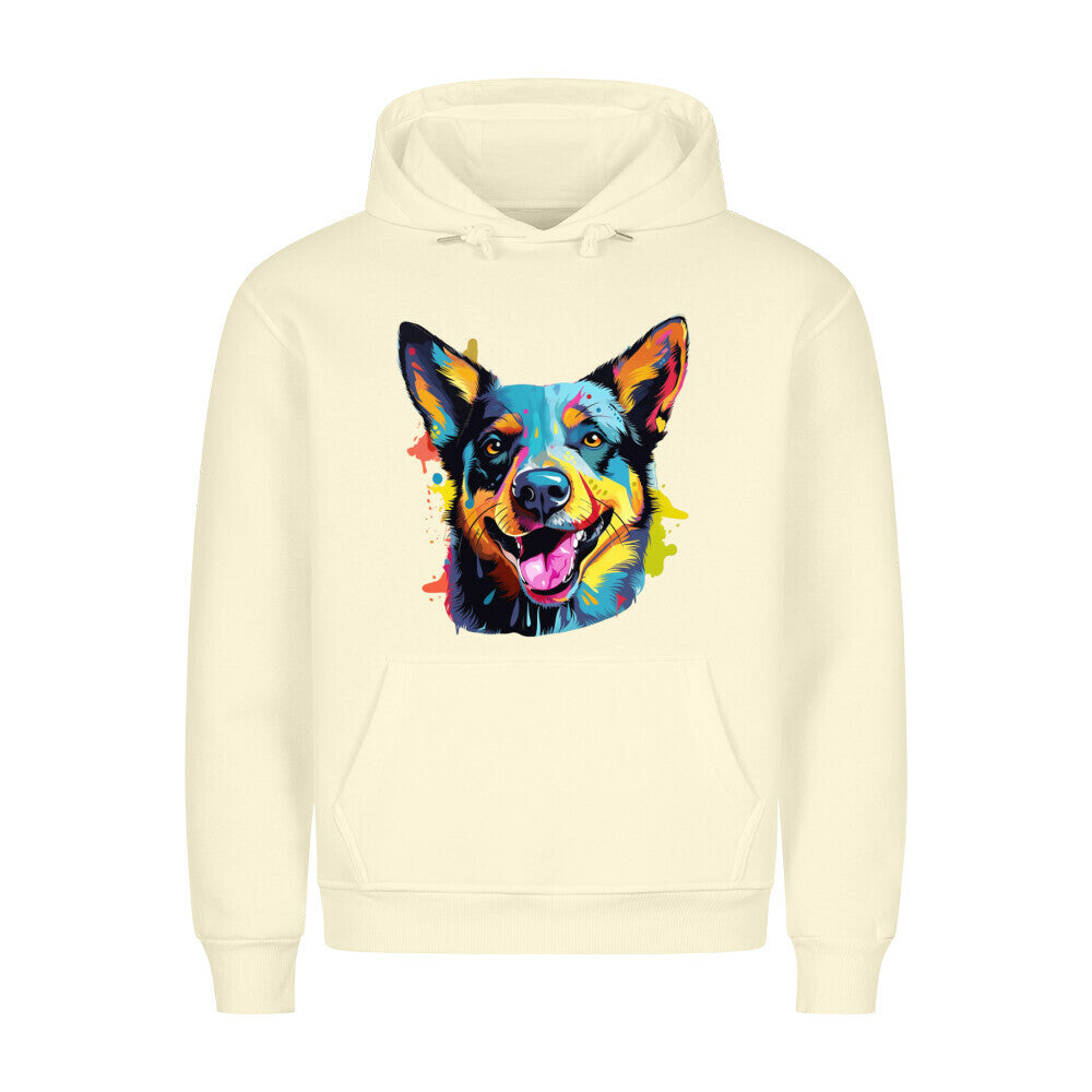 Premium Hoodie "Australian Cattle Dog - Splash" Beige – hunde-shirt.de