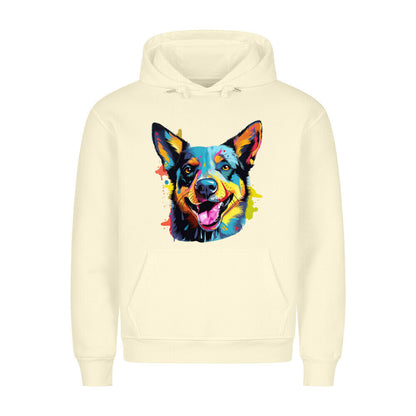 Premium Hoodie "Australian Cattle Dog - Splash" Beige – hunde-shirt.de