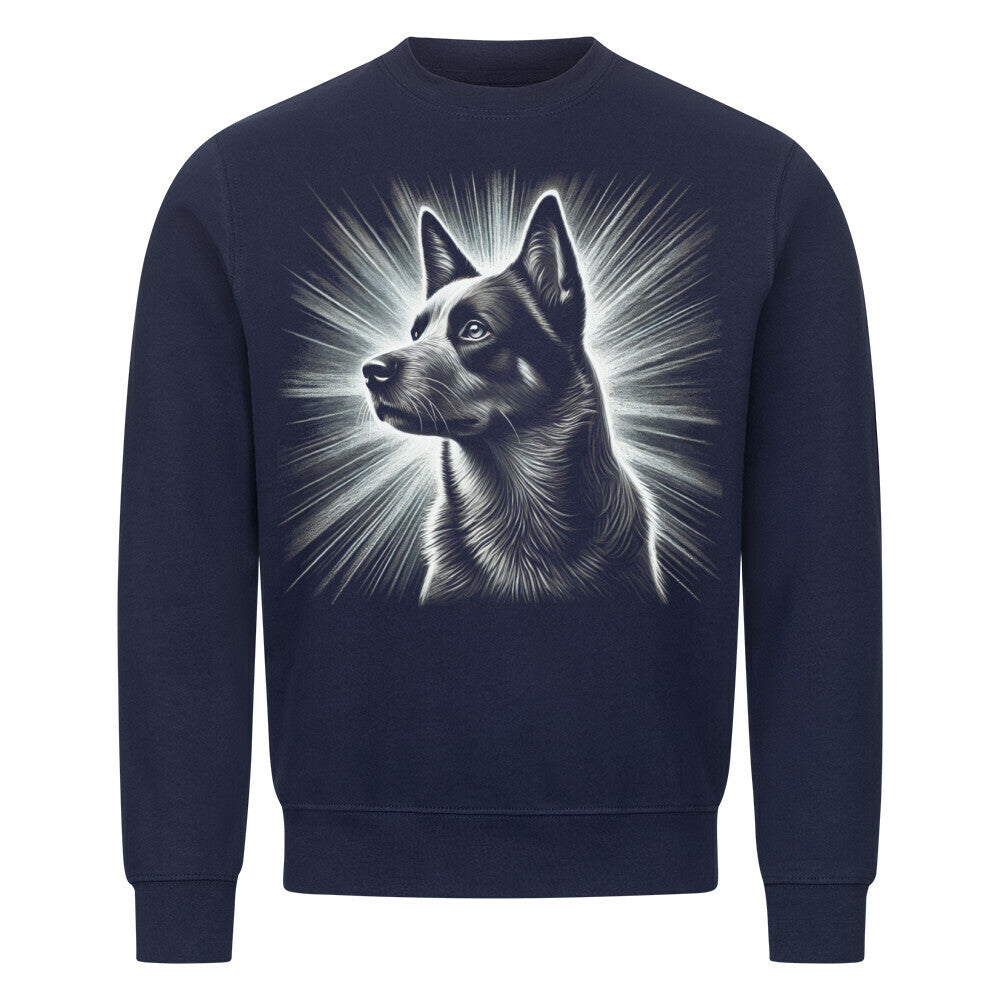 Premium Sweatshirt "Australian Cattle Dog - Shine" Navy Blue – hunde-shirt.de