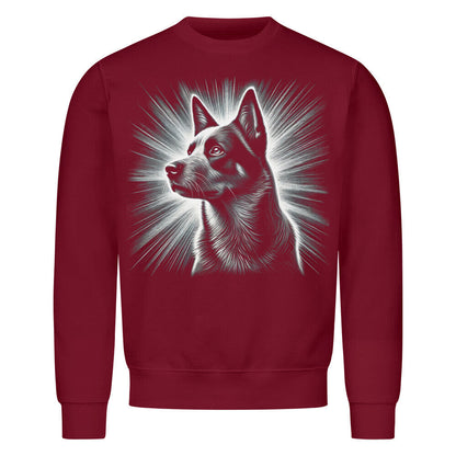 Premium Sweatshirt "Australian Cattle Dog - Shine" Burgunder – hunde-shirt.de