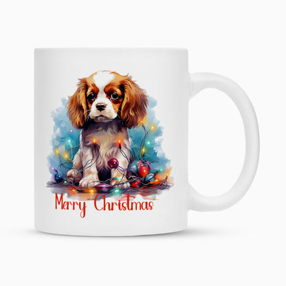 Tasse "Cavalier King Charles - Funny Christmas" Weiß – hunde-shirt.de