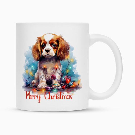 Tasse "Cavalier King Charles - Funny Christmas" Weiß – hunde-shirt.de