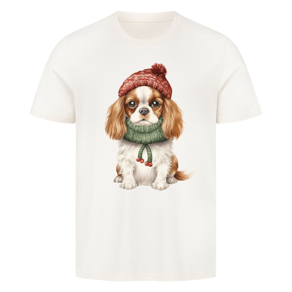 Premium T-Shirt "Cavalier King Charles - Kalt" Natural Raw – hunde-shirt.de