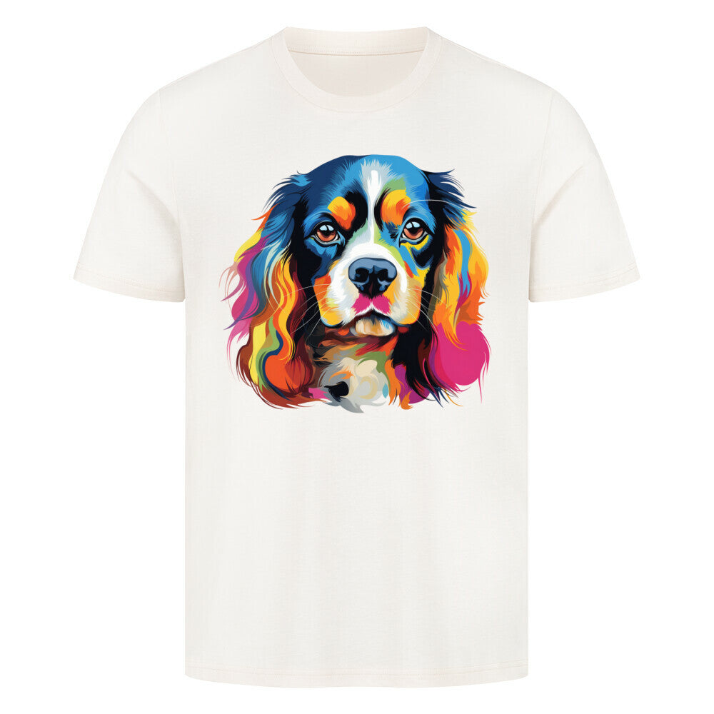 Premium T-Shirt "Cavalier King Charles - Paint" Natural Raw – hunde-shirt.de
