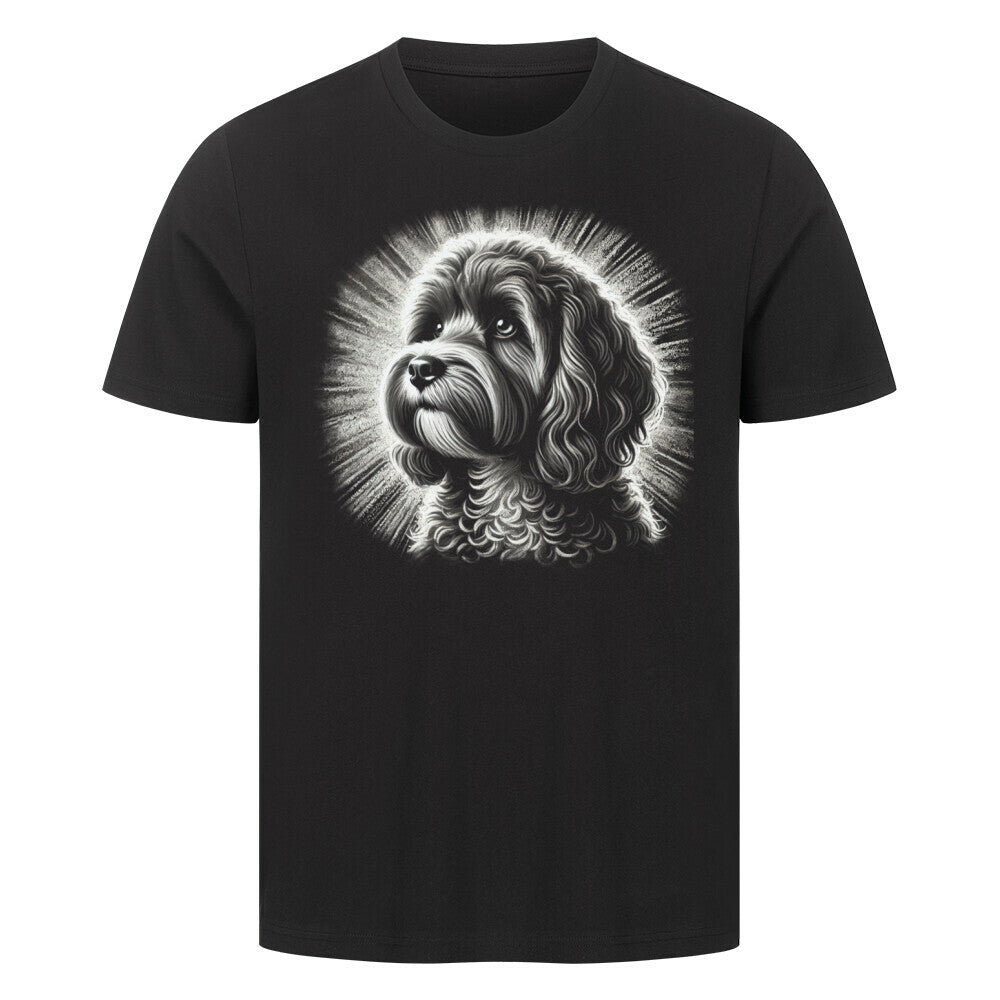 Premium T-Shirt "Cavapoo - Shine" Schwarz – hunde-shirt.de