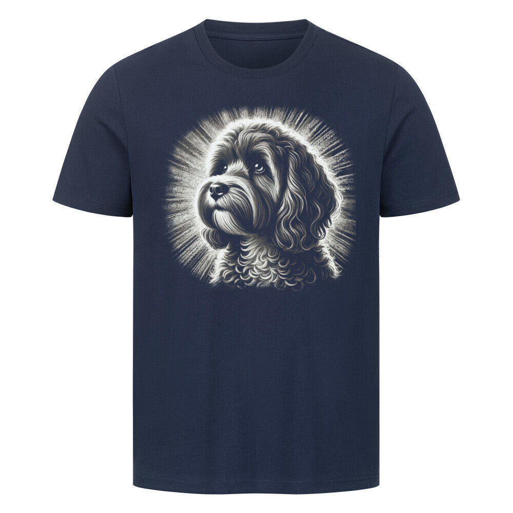 Premium T-Shirt "Cavapoo - Shine" French Navy – hunde-shirt.de