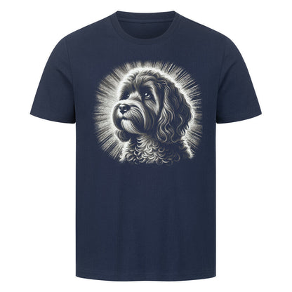 Premium T-Shirt "Cavapoo - Shine" French Navy – hunde-shirt.de
