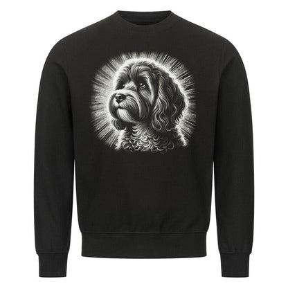 Premium Sweatshirt "Cavapoo - Shine" Schwarz – hunde-shirt.de