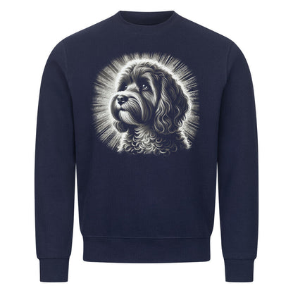 Premium Sweatshirt "Cavapoo - Shine" Navy Blue – hunde-shirt.de