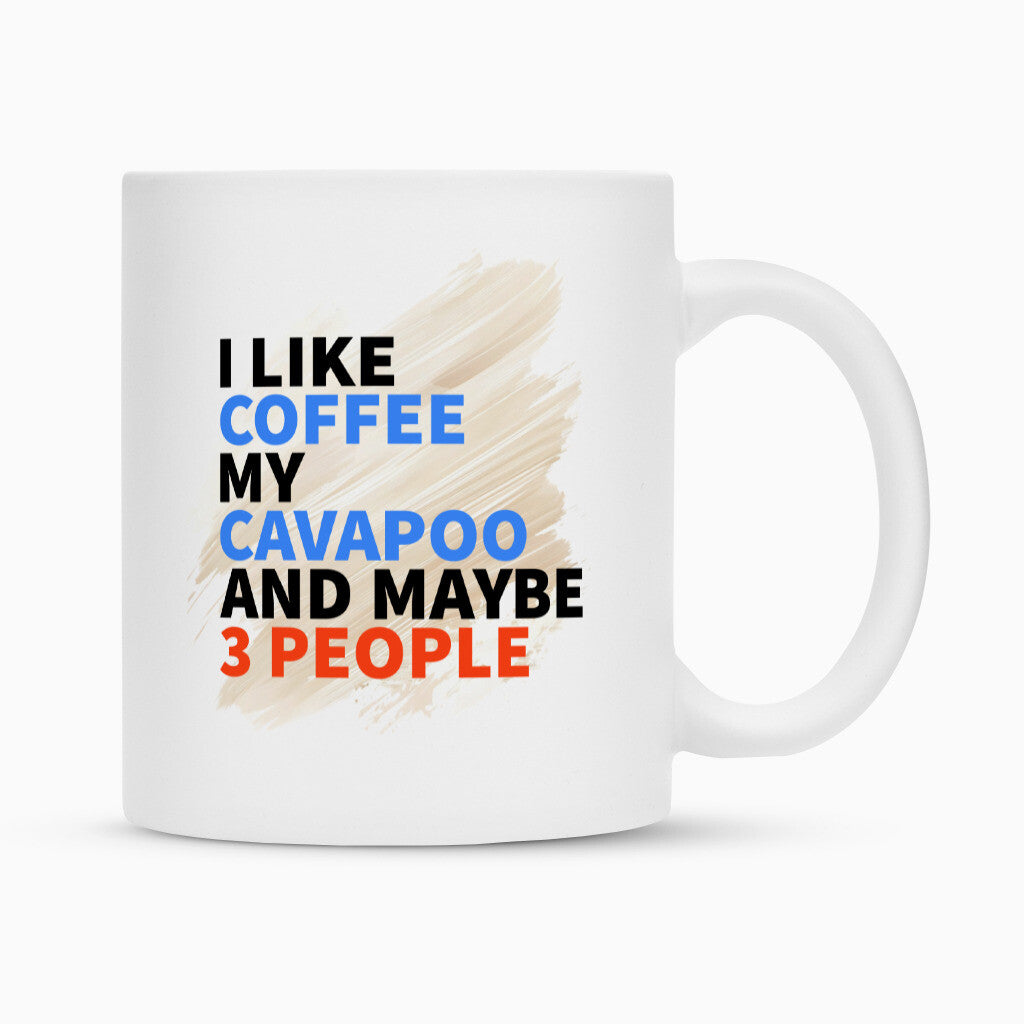 Tasse "Cavapoo - Coffee & Cavapoo" Weiß – hunde-shirt.de
