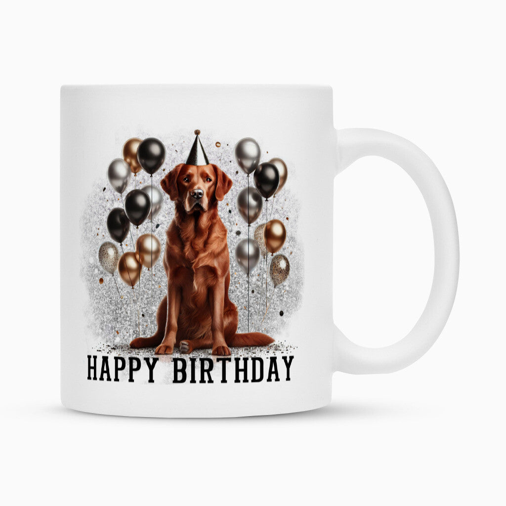 Tasse "Chesapeake Bay Retriever - Geburtstag" Weiß – hunde-shirt.de