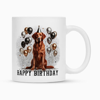 Tasse "Chesapeake Bay Retriever - Geburtstag" Weiß – hunde-shirt.de
