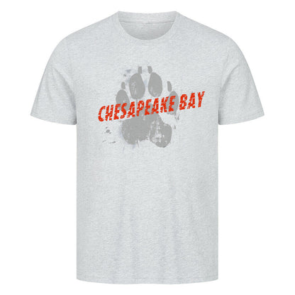 Premium T-Shirt "Chesapeake Bay Retriever - PAW" Heather Grey – hunde-shirt.de