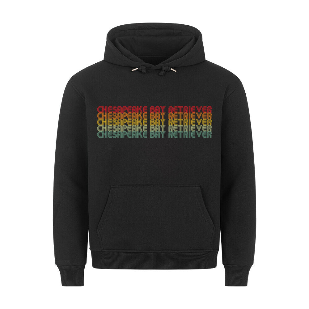 Premium Hoodie "Chesapeake Bay - Letters" Schwarz – hunde-shirt.de