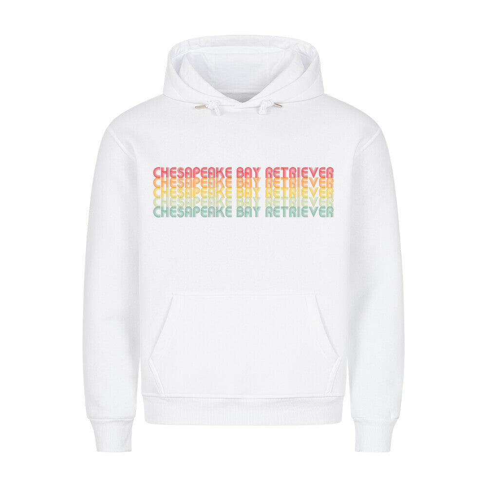 Premium Hoodie "Chesapeake Bay - Letters" Weiß – hunde-shirt.de