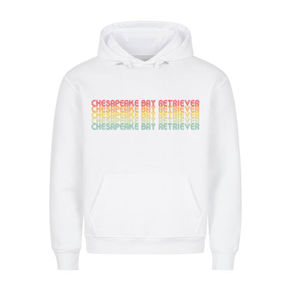 Premium Hoodie "Chesapeake Bay - Letters" Weiß – hunde-shirt.de